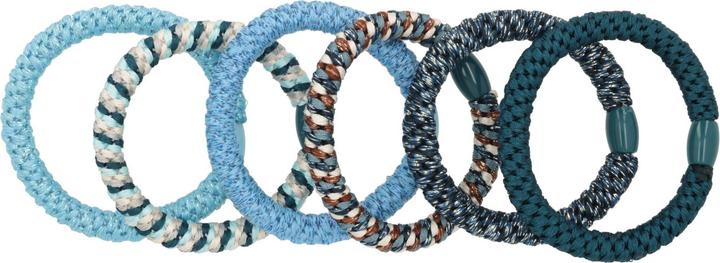 Produktbild Trisa Haargummi Nordic Elastics 6er Blau (Haargummi)