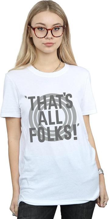 Produktbild Looney Tunes That's All Folks Text TShirt (S)