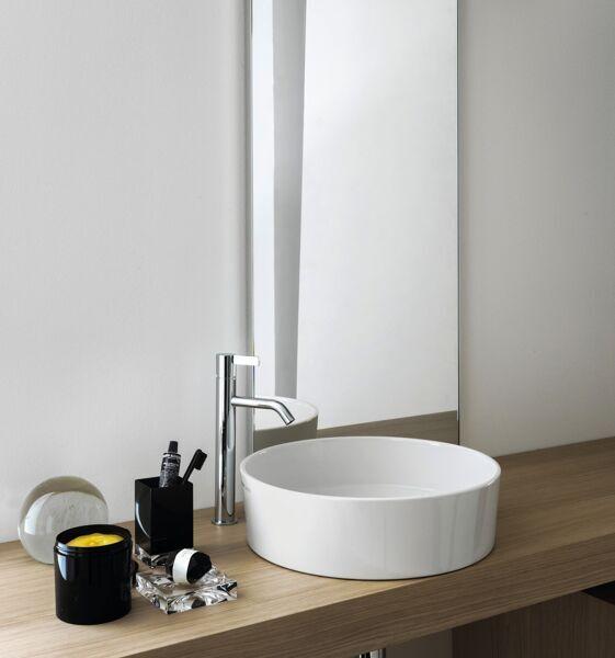 Produktbild Laufen Waschtisch-Schale KARTELL 420x420x135mm o ÜL ohne Hahnloch schwarz (420 mm, 420 mm)