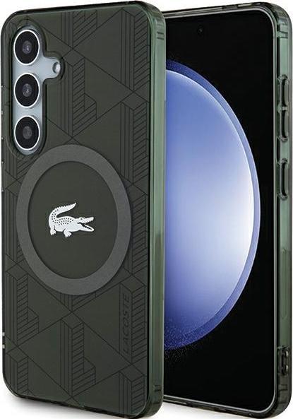 Produktbild Lacoste LCHMSUBSB S921 khaki hardcase IML Blend Monogram MagSafe (Samsung Galaxy S24)