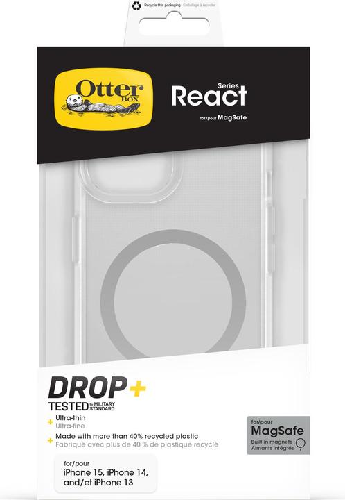 Produktbild OtterBox React mit MagSafe (Apple iPhone 13, Apple iPhone 14, Apple iPhone 15, Apple iPhone 16e)