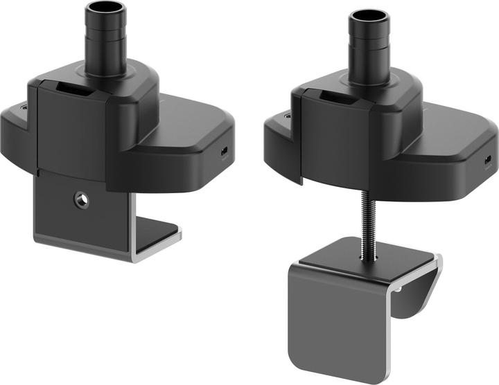 Actual product image j5Create JTSA301 Ergonomic Monitor Mount with Dock, Black, Clamp/Grommet, 8 kg, 43.2 cm (17") (Table, 32.01")