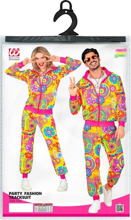 Actual product image Widmann 80s Neon Groovy Love Party Tracksuit Unisex (XL)