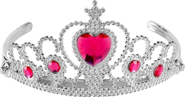 Produktbild Magni Tiara silber mit pinken Edelsteinen