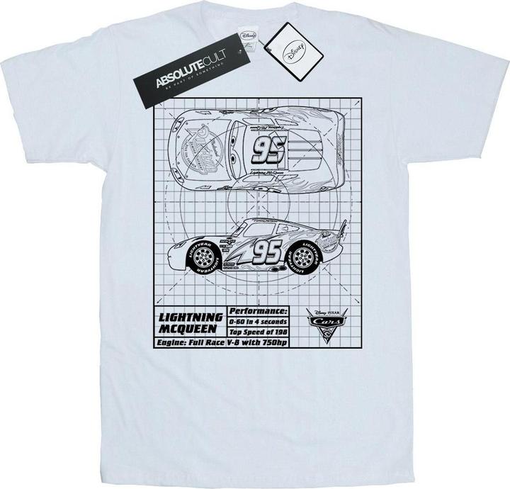 Produktbild Disney Cars Lightning McQueen Blueprint TShirt (XXL)