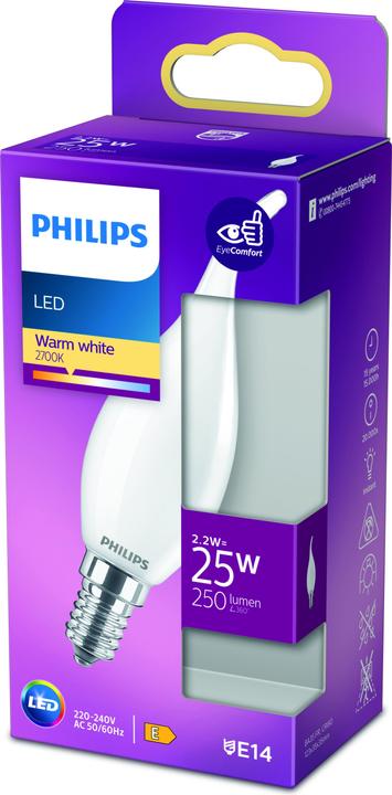 Produktbild Philips Lampe (E14, 2.20 W, 250 lm, 1 x, E)