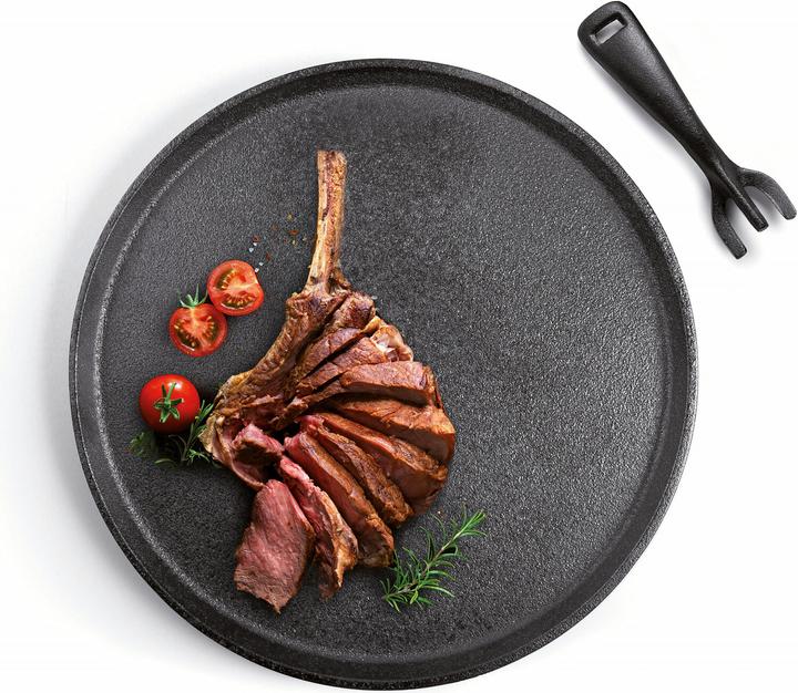 Actual product image Ibili Gusseisenplatte 26 cm Mehrzweckpfanne für alle Herdarten und Ofen (Cast iron)