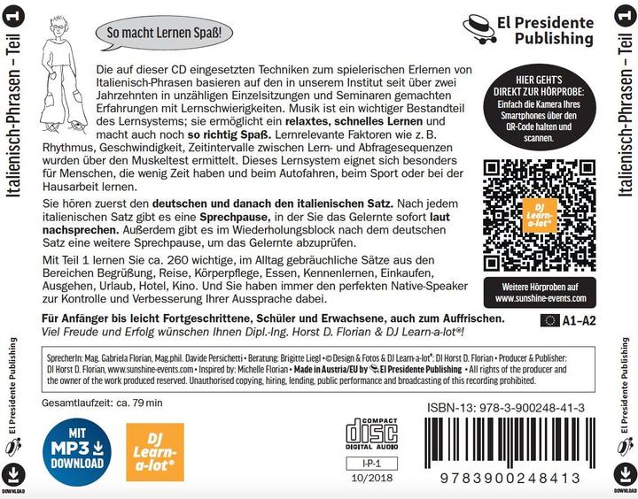 Produktbild Frasi italiane imparate giocando 1 CD (Italienisch, 2006)