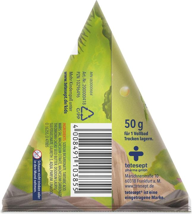 Image du produit Tetesept Sel à bulles Pays volcanique (50 ml, Sel de bain)