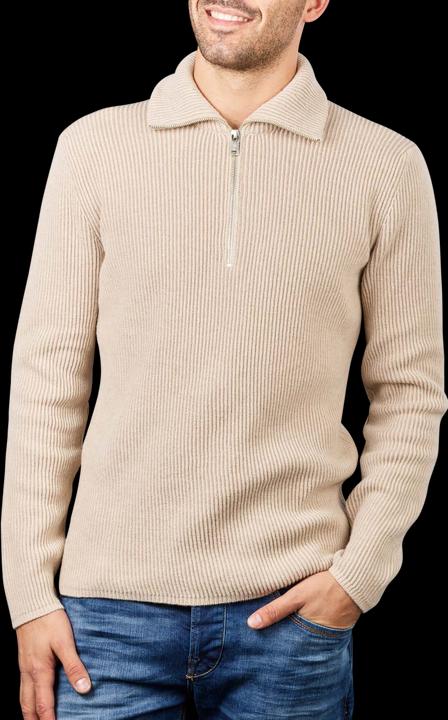 Produktbild Marc O'Polo Pullover Troyer linen white (XXL)