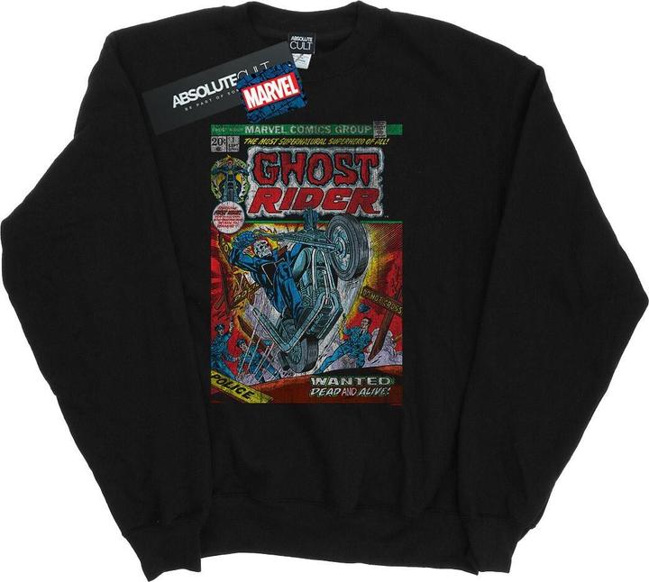 Ghost Rider Distressed Comic Cover Sweatshirt Jungen