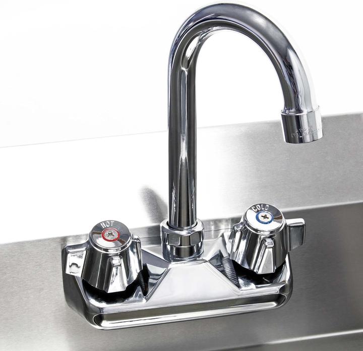 Produktbild XPOtool Gastro Waschbecken Edelstahl Handwaschbecken quadratisch Spülbecken (398 mm, 420 mm)