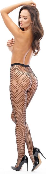 Actual product image MissO MI P700 pantyhose open crotch fishnet black 20den L/XL (XL)