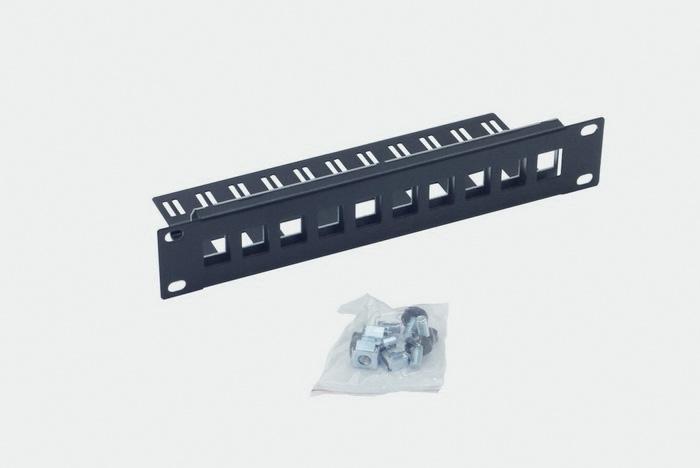 Actual product image Triton RAC-PP-X03-C1 - RAC-FO-X01-C2 - 10" Patch Panel, 1 HU