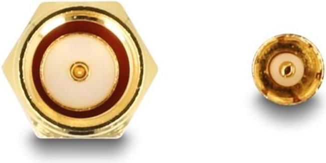 Actual product image Delock Adapter SMA plug to SMB plug HBI59-1 (Antenna cable)