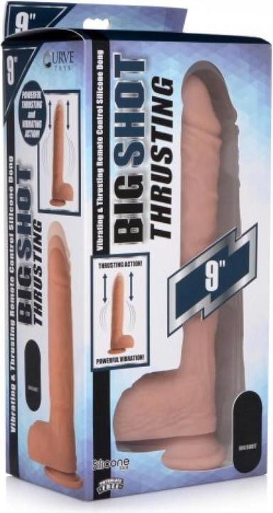 Immagine prodotto Curve Toys XLDildo vibrante e rimbalzante con ventosa e testicoli Beige