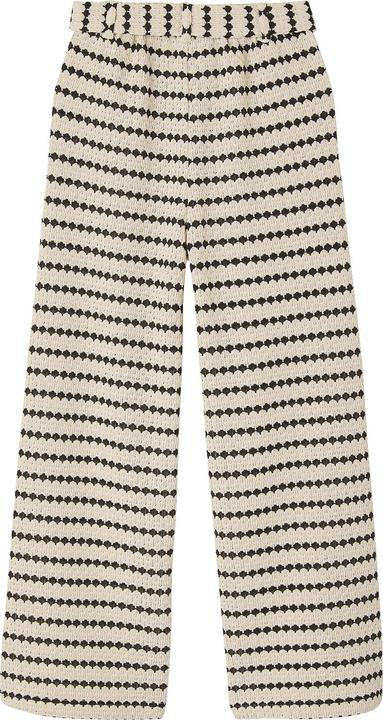 Actual product image Jonen Weite Mädchen Hose aus Fantasiestrick mit Gürtel (128)