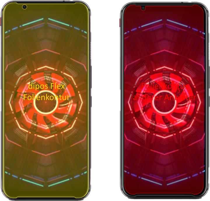 Produktbild Dipos Displayschutzfolie Full-Cover 3D (2 Stück, Nubia Red Magic 3s)