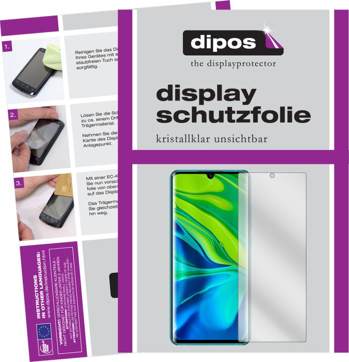 Produktbild Dipos Displayschutzfolie Crystalclear (1 Stück, Xiaomi Mi Note 10 Pro)