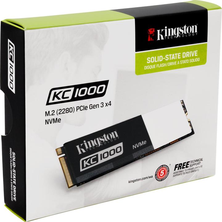 Actual product image Kingston Kc1000 (960 GB, M.2)