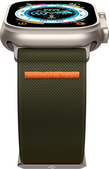 Immagine prodotto Spigen Fascia Fit Lite per Apple Watch Serie 42, 44, 45, 49 mm - kaki (42 mm, 44 mm, 45 mm, 49 mm, Nylon, Tessuto, Acciaio inossidabile)