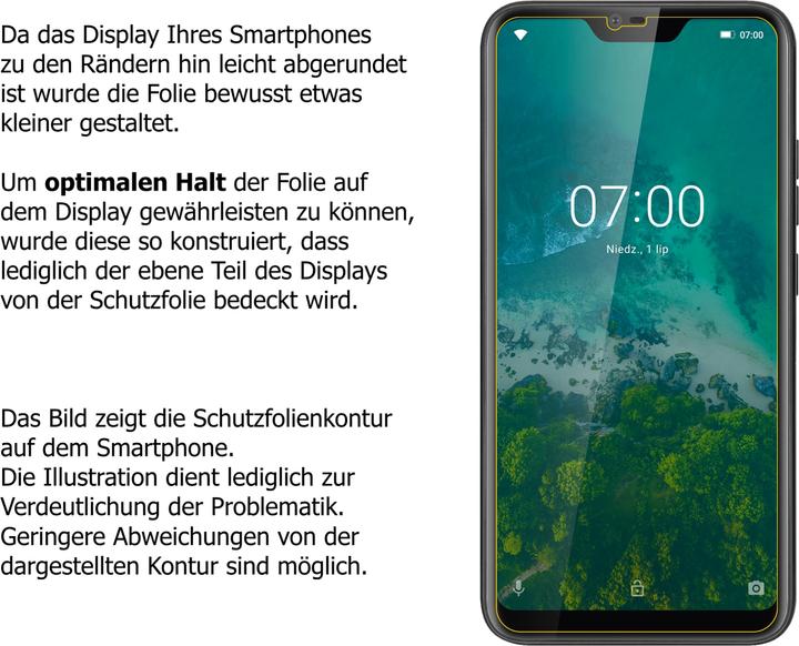 Actual product image Dipos Screen Protector Anti-Glare (2 Piece, Krüger & Matz Live 7)