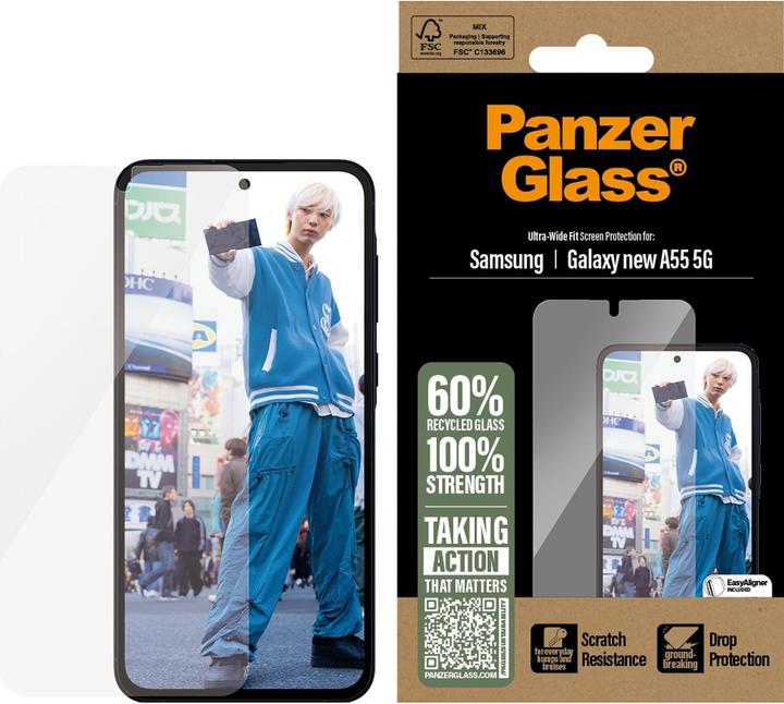 Produktbild PanzerGlass Ultra-Wide Fit (1 Stück, Samsung Galaxy A56)