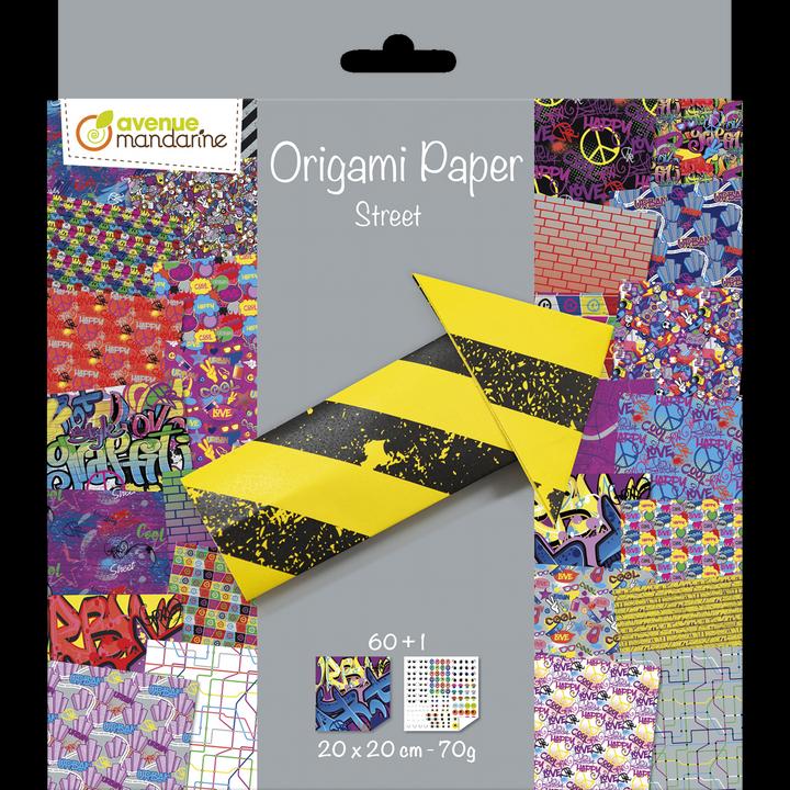 Image du produit Avenue Mandarine Origami Paper, Street Art - (70 g/m², 60 x)