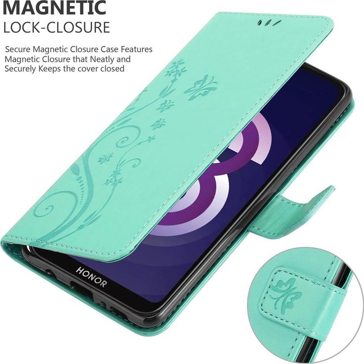 Productafbeelding Cadorabo Bloemen Boekomslag (Huawei Y5 (2019), Honor 8s)
