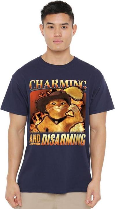Immagine prodotto Shrek Maglietta Il Gatto con Gli Stivali Bootleg Uomo (XL)