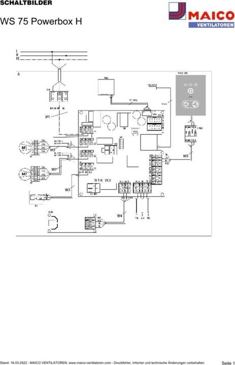 Image du produit Maico Unité de ventilation semi-centralisée WS 75 Powerbox H