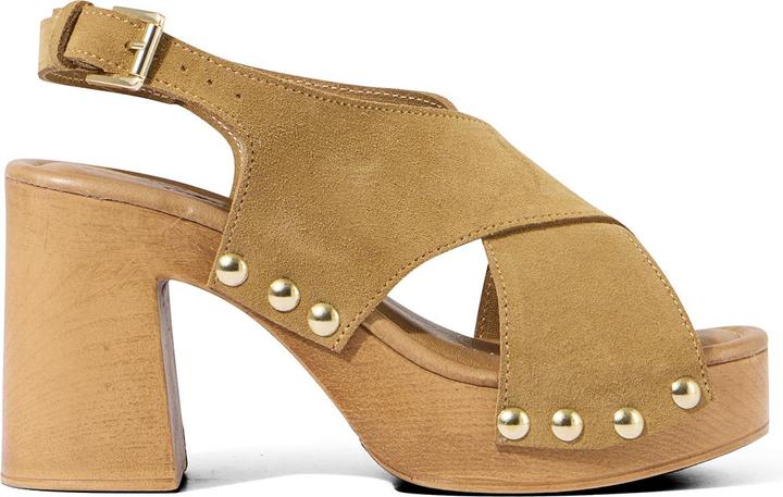 Actual product image Joe Browns Wooden Heel Suede Shoes (37)