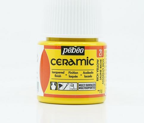 Produktbild Pebeo Keramikfaben (Gelb, 45 ml)