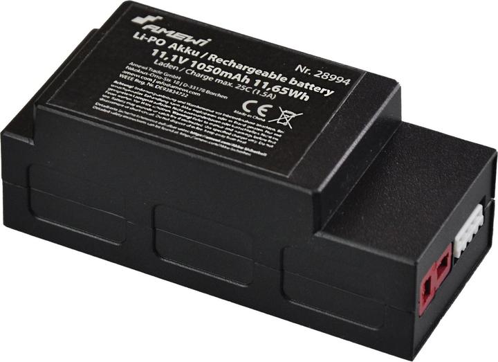 Productafbeelding Amewi RC batterij LiPo 1050 mAh 11,1 V 25C (11.10 V, 1050 mAh)