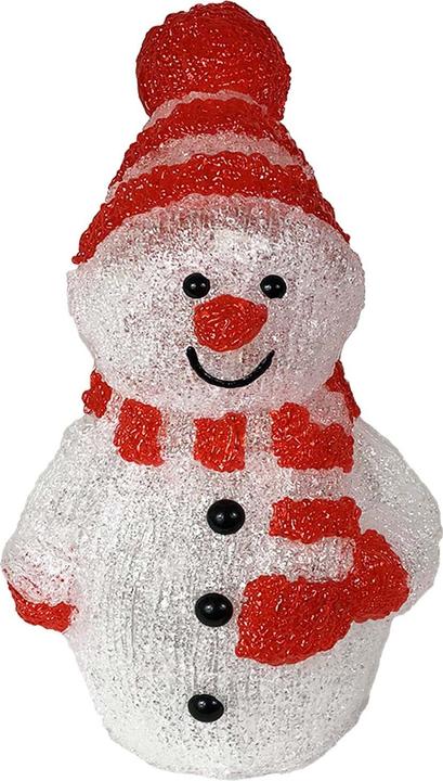 Actual product image Mojawo XXL acrylic snowman 96 LEDs cold white outdoor lighting