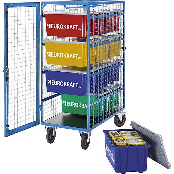 Image du produit eurokraft pro Chariot à plateaux grillagés (500 kg)
