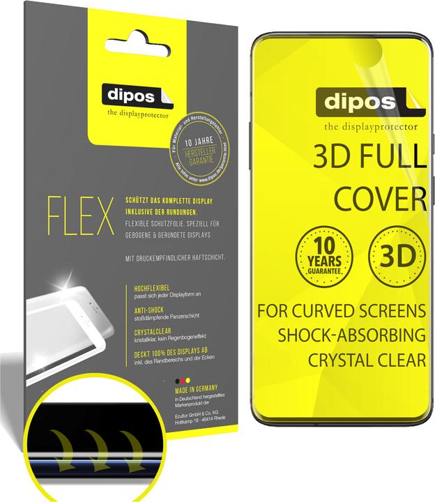 Produktbild Dipos Displayschutzfolie Full-Cover 3D (3 Stück, OnePlus 7T Pro McLaren Edition)