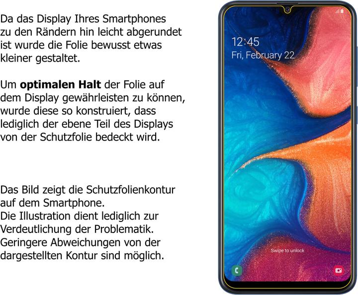 Produktbild Dipos Displayschutzfolie Antireflex (2 Stück, Samsung Galaxy A20e)