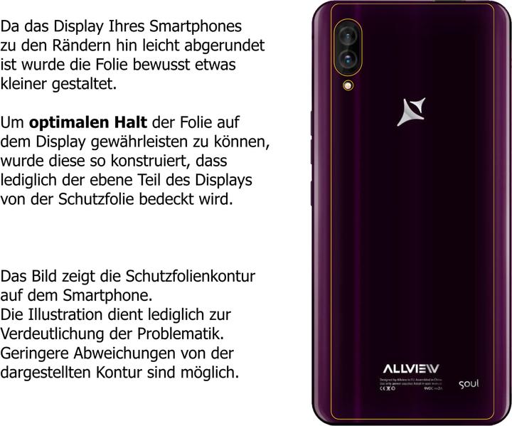 Produktbild Dipos Displayschutzfolie Antireflex (5 Stück, Allview Soul X6 Xtreme)