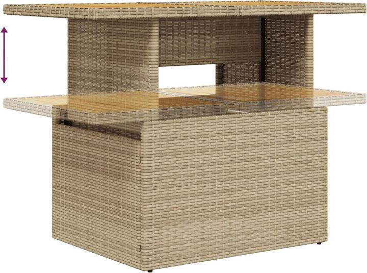 Produktbild VidaXL Gartenmöbel Sofa Garnitur Gartengarnitur Garten Sitzgruppe 6-tlg. Beige