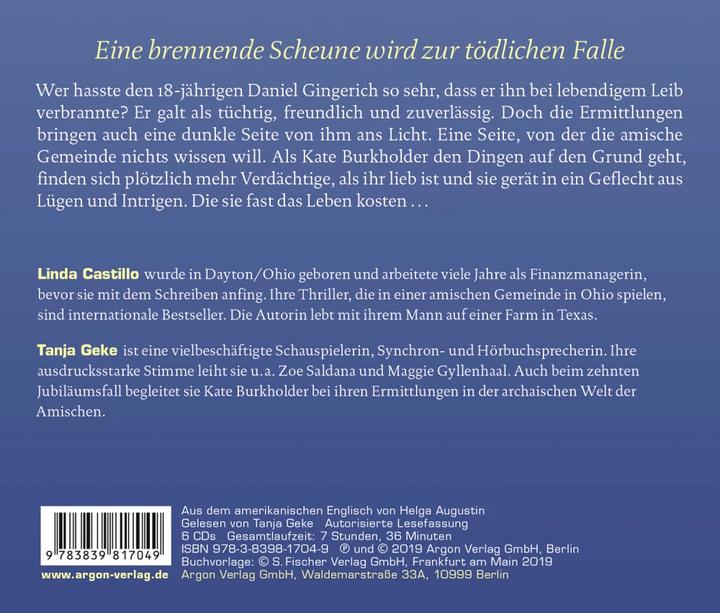 Produktbild Brennendes Grab (Linda Castillo, Tanja Geke, Helga Augustin, Deutsch)