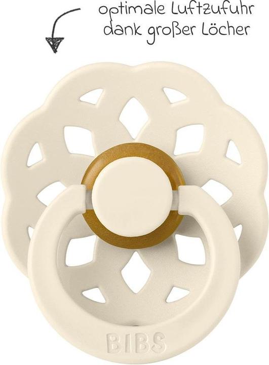 Actual product image Bibs Bohème latex dummy (size 2, 6-18 months), Ivory/Sage (2 x, 6 - 18 M.)