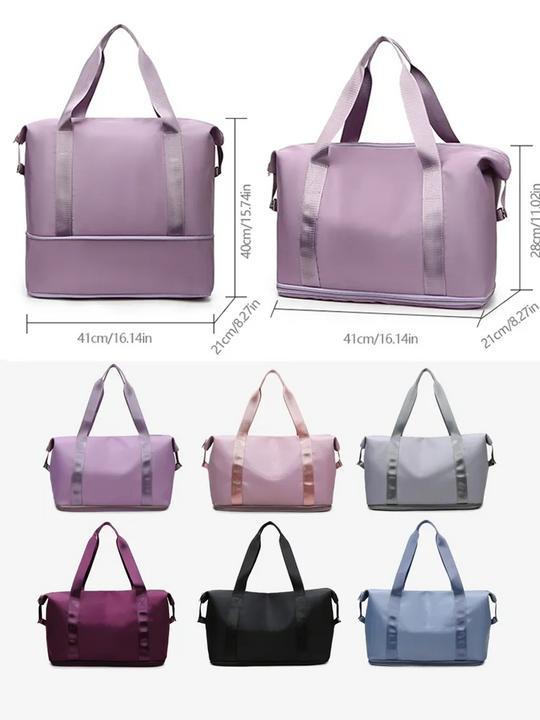 Produktbild Only-Bags.Store Reisetasche Nylon Wasserdicht Sport Turnhalle Tote Taschen, schwarz