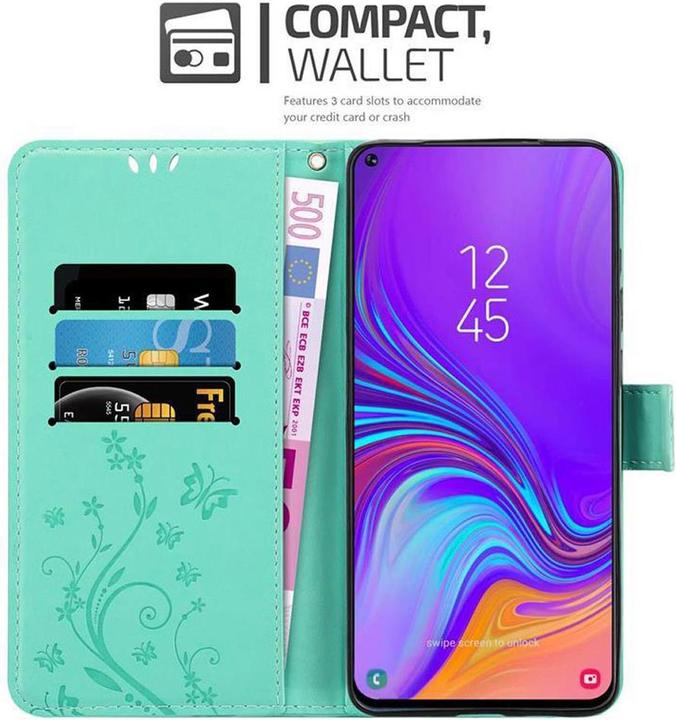 Produktbild Cadorabo Flower Book Cover (Samsung Galaxy A8s)