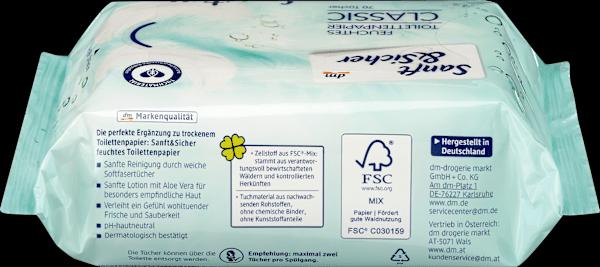 Immagine prodotto dm Sanft&Sicher Carta igienica umida Classic Sensitive (1 x)