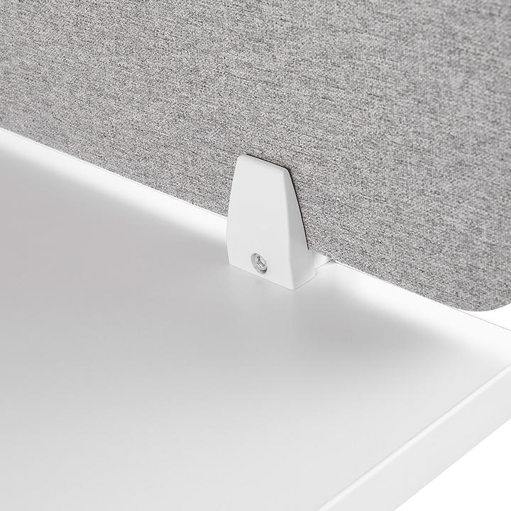 Actual product image Beliani Desk divider light grey 130 x 40 cm WALLY (130 x 40 cm)