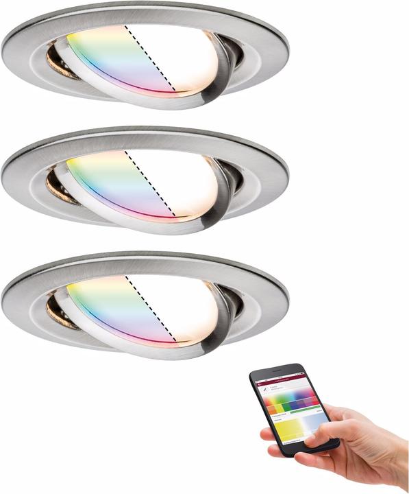 Produktbild Paulmann Einbauleuchte Nova Plus Set Zigbee (85 lm)