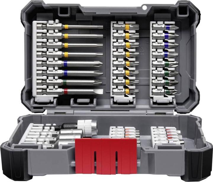 Actual product image Bosch Professional Zubehör Screwdriver bit set, 45 pieces (Cross Phillips PH 3", Cross Pozidriv PZ 2", Hexagonal (hexagonal) 6", Cross Pozidriv PZ 3", Hexagonal (hexagonal) 4", Hexagonal (hexagonal) 3", Cross Phillips PH 1", Cross Pozidriv PZ 1", Cross Phillips PH 2", Hexagonal (hexagonal) 5")
