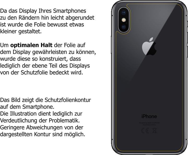 Actual product image Dipos Screen Protector Anti-Shock (2 Piece, Apple iPhone XS)