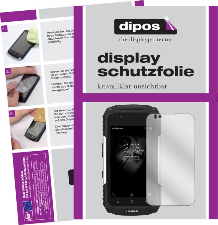 Actual product image Dipos Screen Protector Crystalclear (1 Piece, Guophone V88)